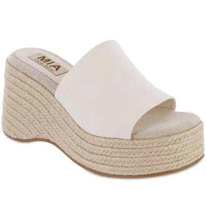 MIA Palma Espadrille Platform Wedge Sandal In Bone - Jessi Jayne Boutique