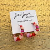 Candy Pop Beaded Hoop Earrings - Jessi Jayne Boutique