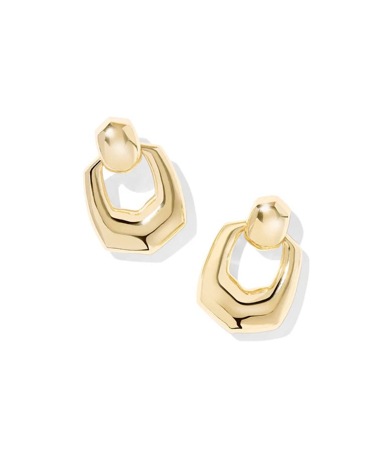 Kendra Scott Kaitlin Gold Open Frame Earrings - Jessi Jayne Boutique