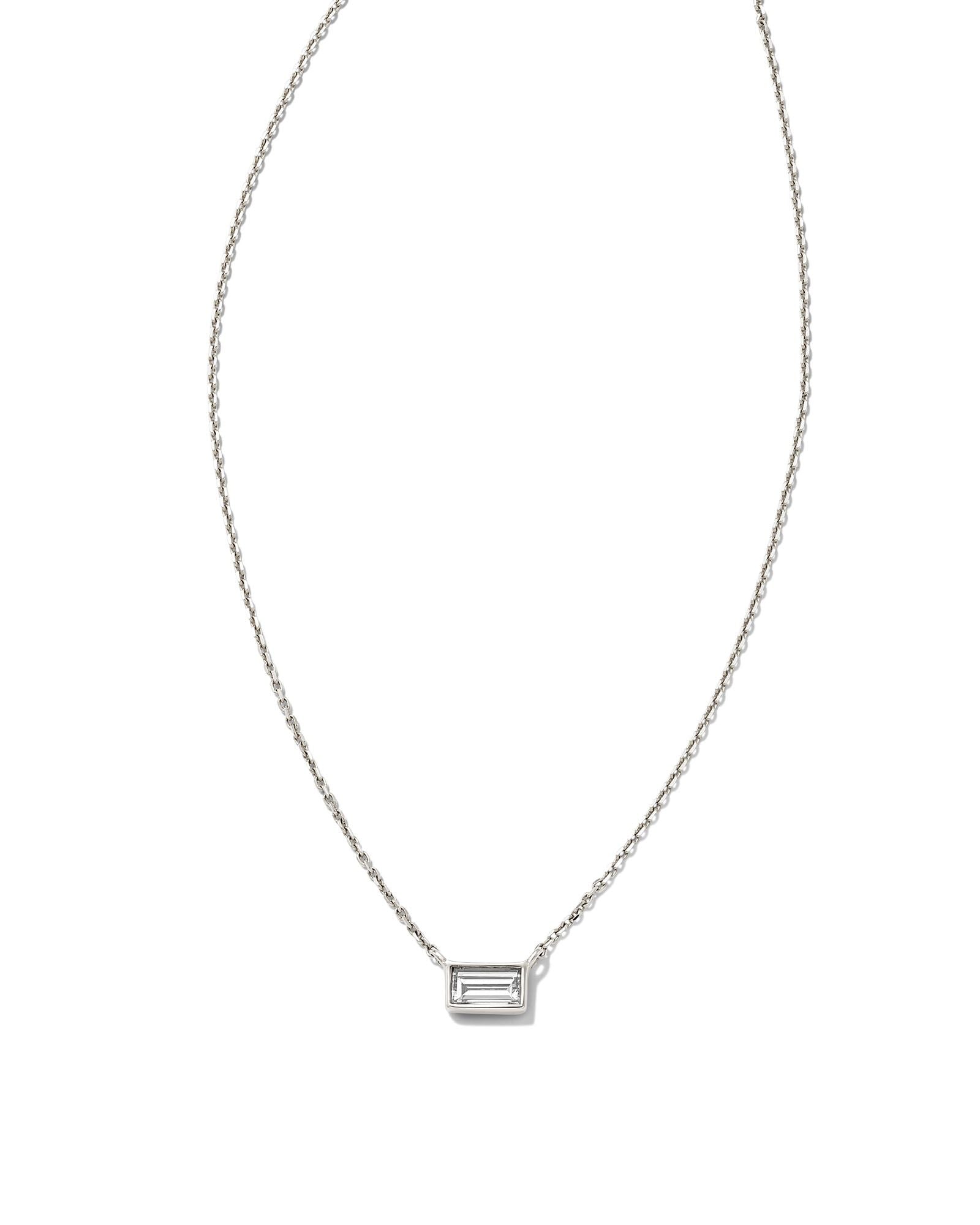 Kendra Scott Fine Jewelry 14K White Gold White Diamond Necklace - Jessi Jayne Boutique