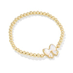 Haley Bow Gold Stretch Bracelet - Jessi Jayne Boutique
