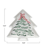 Stoneware Tree Shaped Plate Christmas Tree - Jessi Jayne Boutique