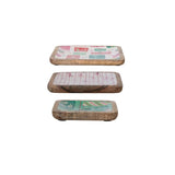 Enameled Mango Wood Trays with Patterns Set of 3 - Jessi Jayne Boutique