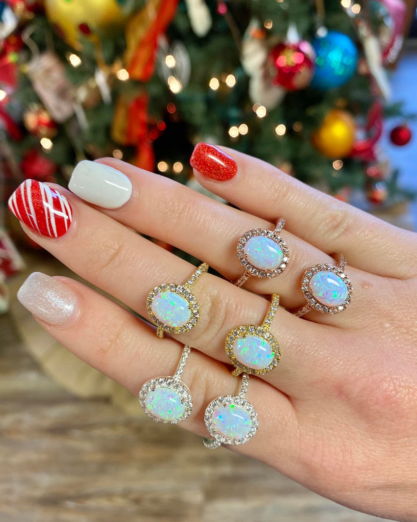 Opal Iridescent Rings Size 6,7,8 - Jessi Jayne Boutique