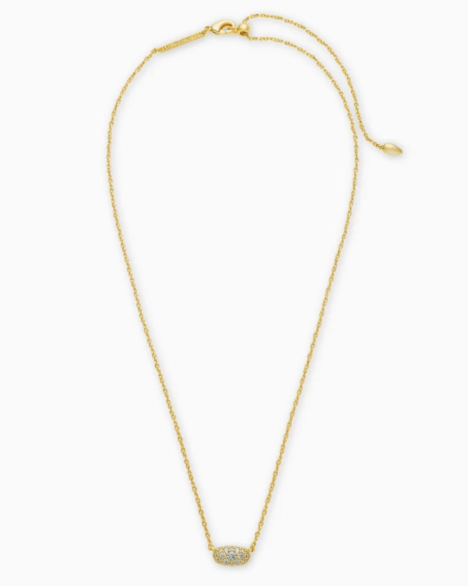 Grayson Gold Pendent Crystal Kendra Scott Necklace - Jessi Jayne Boutique