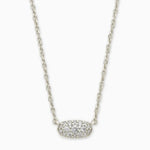 Grayson Silver Pendent Crystal Kendra Scott Necklace - Jessi Jayne Boutique