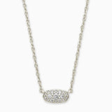 Grayson Silver Pendent Crystal Kendra Scott Necklace - Jessi Jayne Boutique