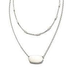 Kendra Scott Elisa Multi Strand Necklace Sterling Silver - Jessi Jayne Boutique