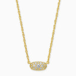 Grayson Gold Pendent Crystal Kendra Scott Necklace - Jessi Jayne Boutique