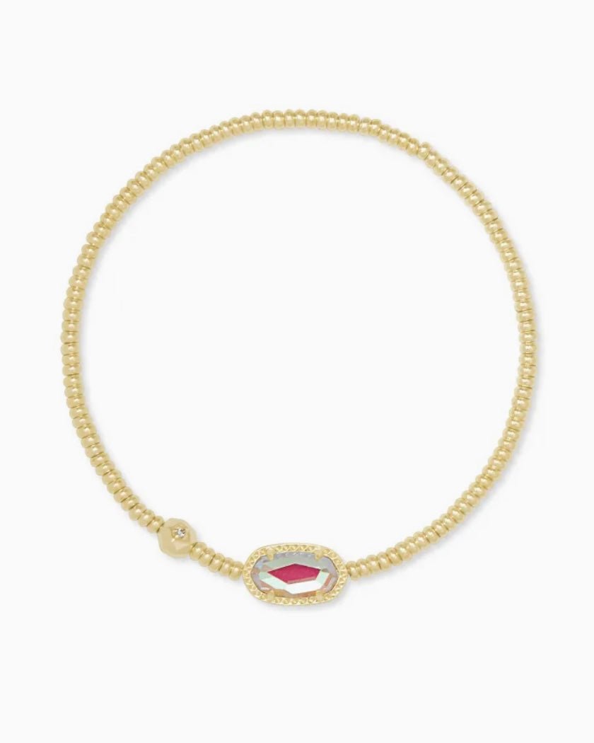 Kendra Scott Grayson Gold Stretch Bracelet in Dichroic Glass - Jessi Jayne Boutique