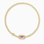 Kendra Scott Grayson Gold Stretch Bracelet in Dichroic Glass - Jessi Jayne Boutique