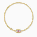 Kendra Scott Grayson Gold Stretch Bracelet in Dichroic Glass - Jessi Jayne Boutique