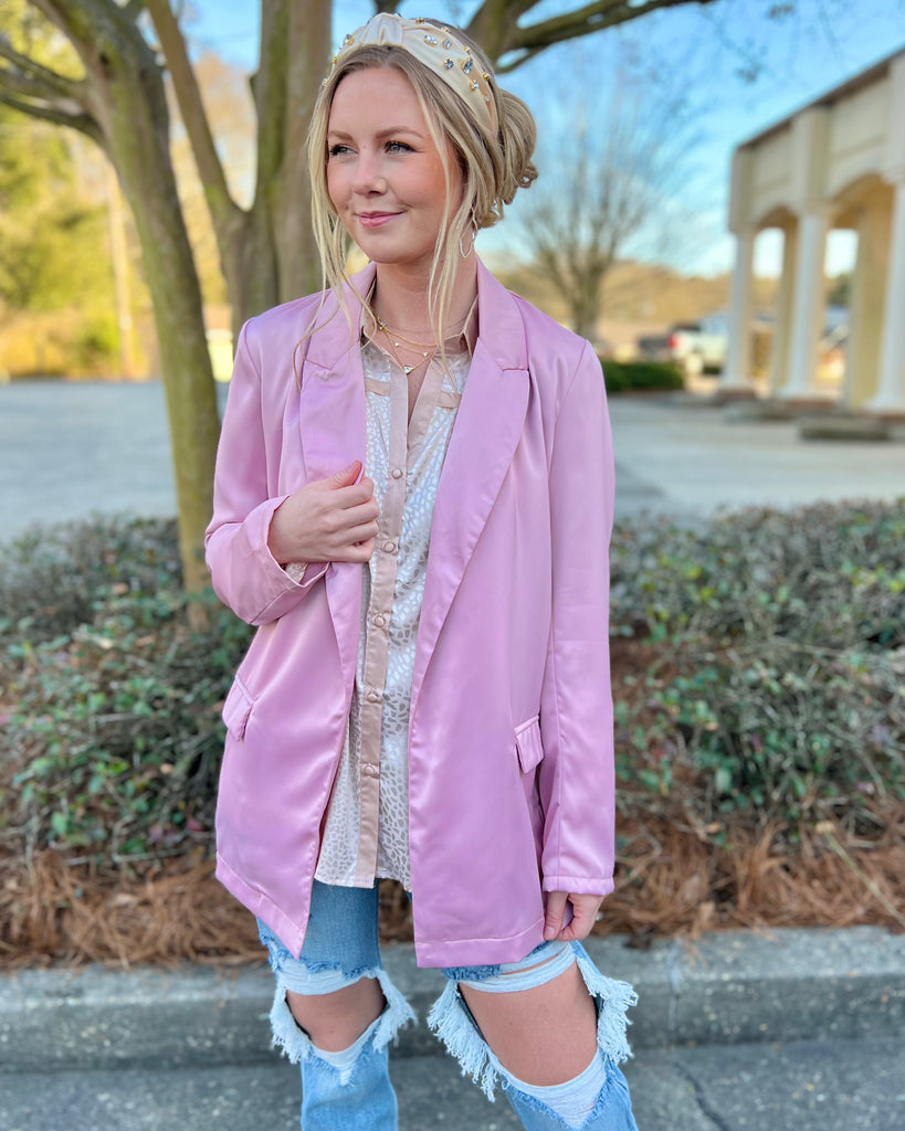 Blush 2025 boyfriend blazer