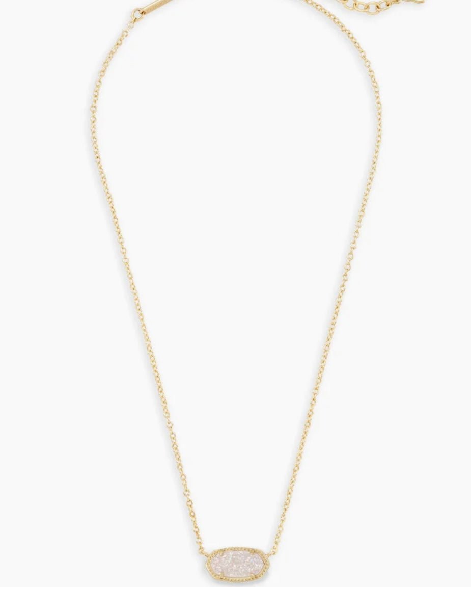 Kendra Scott Elisa Gold Iridescent Drusy Necklace - Jessi Jayne Boutique