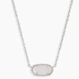 Elisa Silver Iridescent Drusy Kendra Scott Necklace - Jessi Jayne Boutique