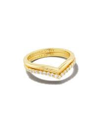 Kendra Scott Wishbone Crystal Stackable Ring Set - Jessi Jayne Boutique