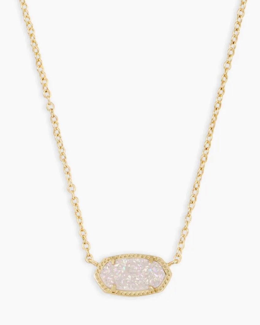 Kendra Scott Elisa Gold Iridescent Drusy Necklace - Jessi Jayne Boutique