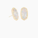 Ellie Gold White Opal Kendra Scott Stud Earrings - Jessi Jayne Boutique