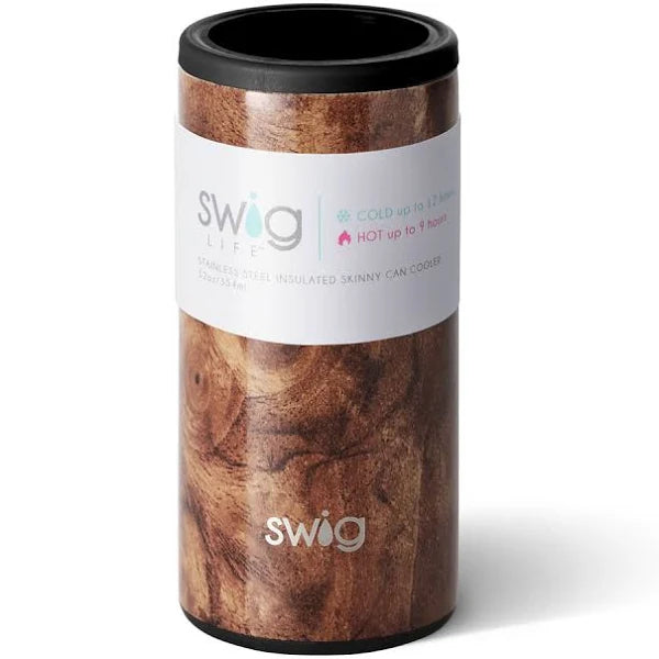 Swig 12oz Skinny Can Cooler (Walnut, Grey Camo, Duty Calls) - Jessi Jayne Boutique